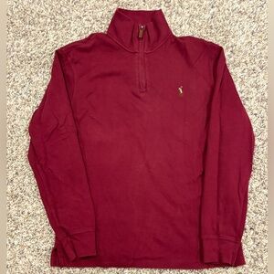 Polo by Ralph Lauren Burgundy Zip-Up Sweater
